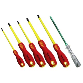 Комплект изолирани отвертки 1000V TOPMASTER - 6 броя